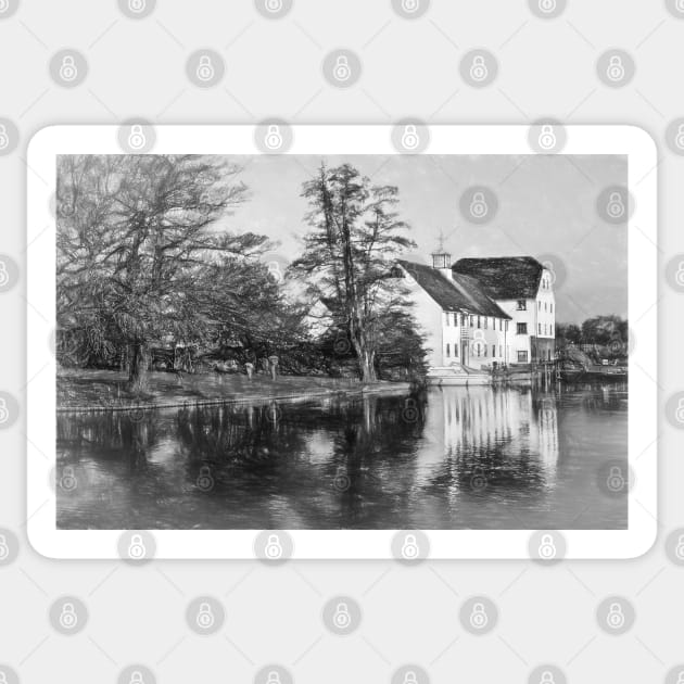 Hambleden Mill in Buckinghamshire Sticker by IanWL